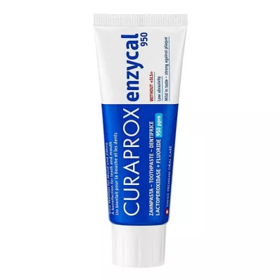 Curaprox enzycal 950 Fluoride erittäin mieto hammastahna, 75 ml Curaprox enzycal 950 Fluoride erittäin mieto hammastahna, 75 ml