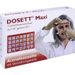 DOSETT Maxi lääkekasetti punainen, 1 kpl