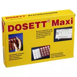DOSETT Maxi lääkekasetti punainen, 1 kpl