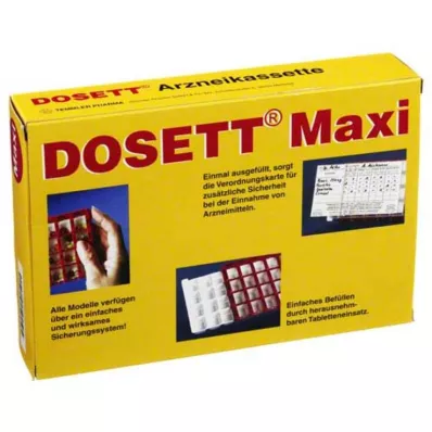 DOSETT Maxi lääkekasetti punainen, 1 kpl DOSETT Maxi lääkekasetti punainen, 1 kpl