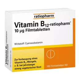 VITAMIN B12-RATIOPHARM 10 μg kalvopäällysteiset tabletit, 100 kpl