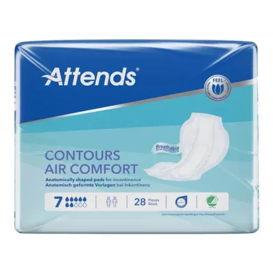 Attends Contours Air Comfort 7 Uusi, 28 kpl