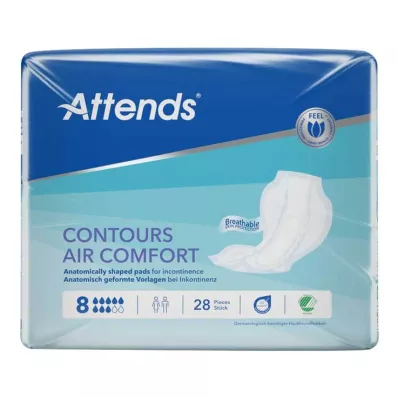 Attends Contours Air Comfort 8 -malli, 28 kpl Attends Contours Air Comfort 8 -malli, 28 kpl