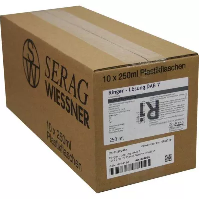Ringerin liuos DAB 7 muovia, 10X250 ml