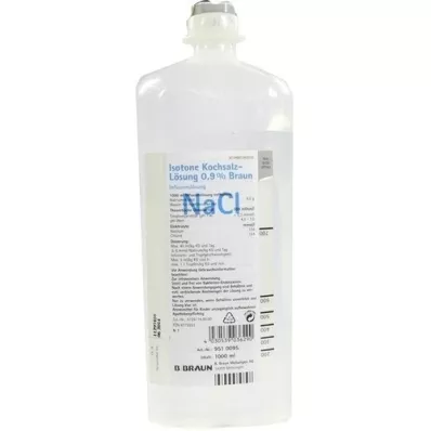 ISOTONE Suolaliuos 0,9 % Braun Ecoflac Plus, 1000 ml