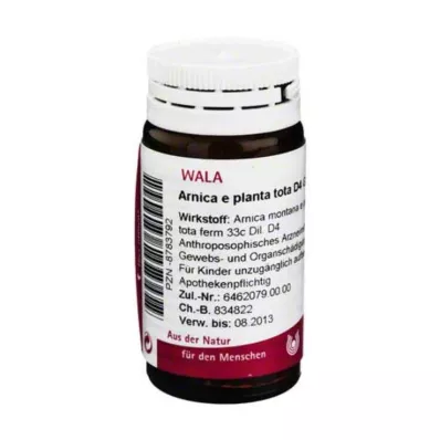 Arnica E Planta tota D 4 palloa, 20 g Arnica E Planta tota D 4 palloa, 20 g