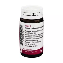 ATROPA belladonna ex Herba D 6 palloa, 20 g