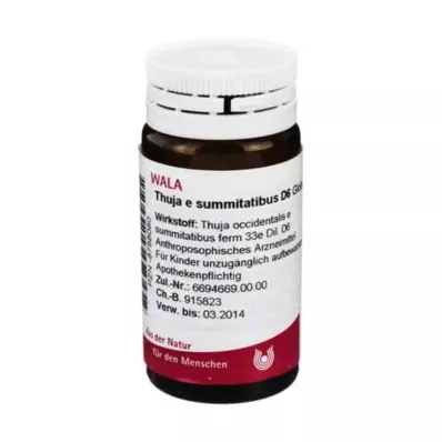 THUJA E SUMMITATIBUS D 6 palloa, 20 g