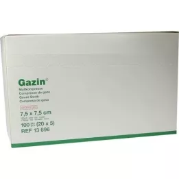 GAZIN Sideharso 7,5x7,5 cm steriili 12x medium, 20X5 kpl