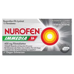 NUROFEN Immedia 400 mg kalvopäällysteiset tabletit, 12 kpl