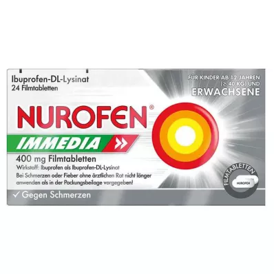 NUROFEN Immedia 400 mg kalvopäällysteiset tabletit, 24 kpl