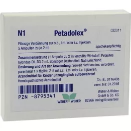 PETADOLEX Ampullit, 5X2 ml