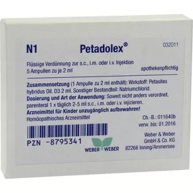 PETADOLEX Ampullit, 5X2 ml