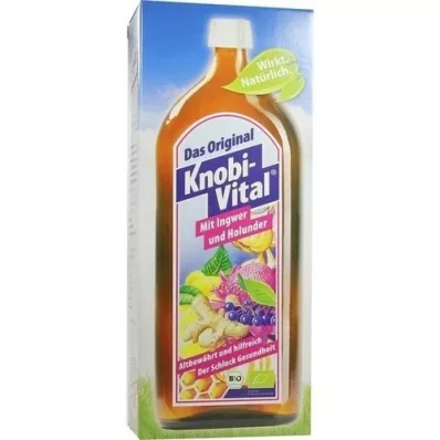 KNOBIVITAL inkiväärin ja vadelman kera, luomu, 960 ml