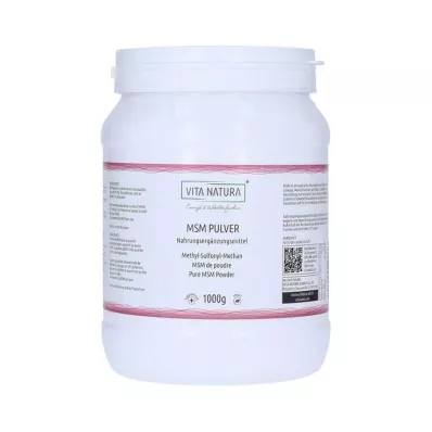 MSM PULVER Metyylisulfonyylimetaanijauhe, 1000 g