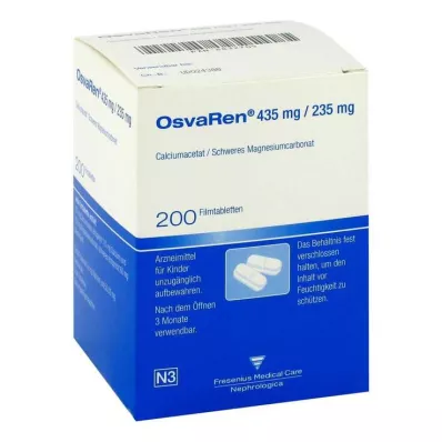 OSVAREN Kalvopäällysteiset tabletit, 200 kpl OSVAREN Kalvopäällysteiset tabletit, 200 kpl