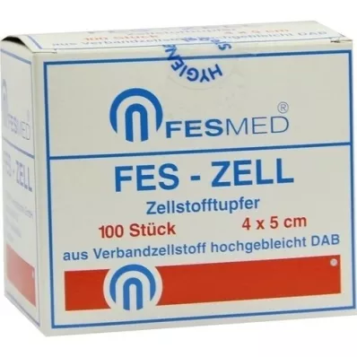 ZELLSTOFFTUPFER FES ZELL 4x5 cm vahvasti valkaistu, 100 kpl