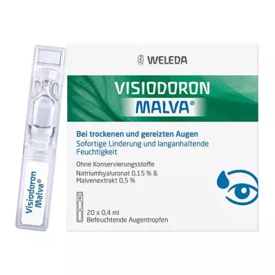 Visiodoron Malva silmätipat yksiannoksina, 20X0,4 ml