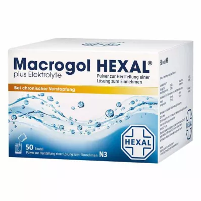 MACROGOL HEXAL sekä elektrolyytit Plv.z.H.e.L.z.E., 50 kpl