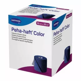 Peha Haft Color kiinnitysside lateksi f.10 cm x 20 m sininen, 1 kpl