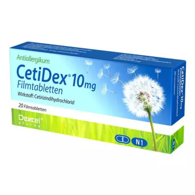 CetiDex 10 mg kalvopäällysteiset tabletit, 20 kpl