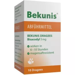 BEKUNIS Bisakodyyli 5 mg mahahappotabletit, 10 kpl