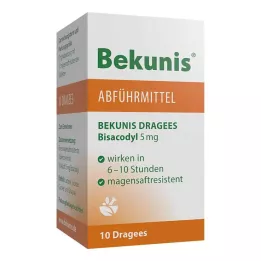 BEKUNIS Bisakodyyli 5 mg mahahappotabletit, 10 kpl