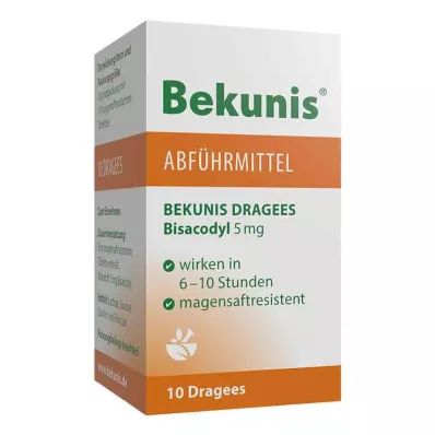 Bekunis Dragees Bisacodyl 5 mg, 10 kpl Bekunis Dragees Bisacodyl 5 mg, 10 kpl