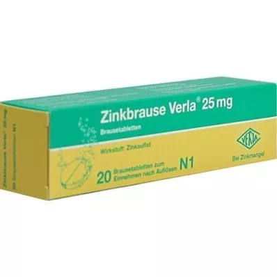 ZINKBRAUSE Verla 25 mg poreainetabletit, 20 kpl