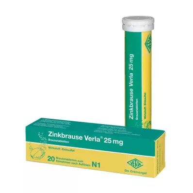 Sinkkiporetabletit Verla® 25 mg poretabletit, 20 kpl