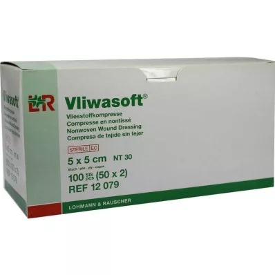 VLIWASOFT Fleecekääreet 5x5 cm steriili 6l., 50X2 kpl VLIWASOFT Fleecekääreet 5x5 cm steriili 6l., 50X2 kpl