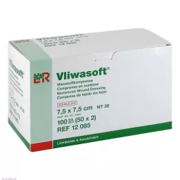 VLIWASOFT Fleece-kompressit 7,5x7,5 cm steriili 6l., 50X2 kpl