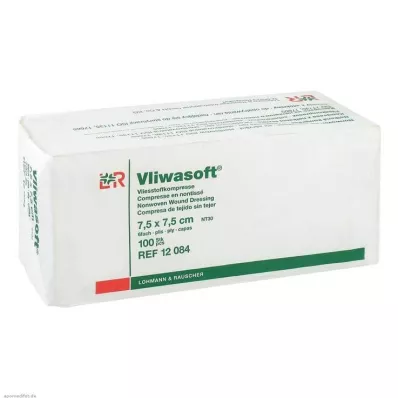 VLIWASOFT Kuitukangaspakkaukset 7,5x7,5 cm ei-steriilit 6l, 100 kpl