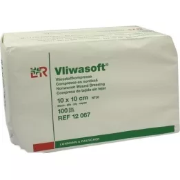 VLIWASOFT Kuitukangaspakkaukset 10x10 cm ei-steriilit 6l., 100 kpl