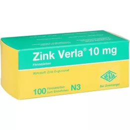 ZINK VERLA 10 mg kalvopäällysteiset tabletit, 100 kpl