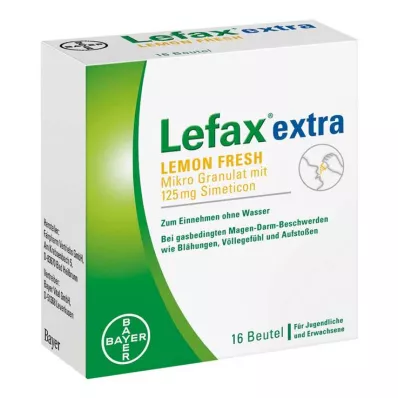Lefax extra Lemon Fresh -rakeet, 16 kpl