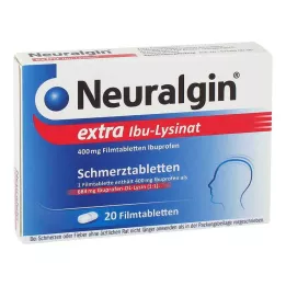 NEURALGIN extra Ibu lysinaatti kalvopäällysteisiä tabletteja, 20 kpl