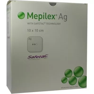 MEPILEX Ag-vaahtosidos 10x10 cm steriili, 10 kpl