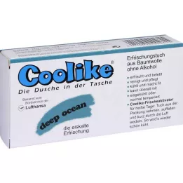 COOLIKE Virkistävä pyyhe Deep Ocean, 5 kpl