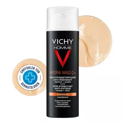 Vichy Homme Hydra Mag C + kosteusvoide kasvoille ja silmille, 50 ml