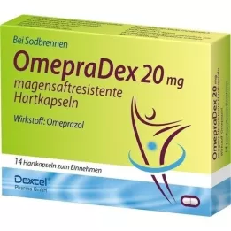 OMEPRADEX 20 mg enteropäällysteiset kovat kapselit, 14 kpl