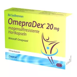 OMEPRADEX 20 mg enteropäällysteiset kovat kapselit, 14 kpl