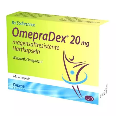 OMEPRADEX 20 mg enteropäällysteiset kovat kapselit, 14 kpl OMEPRADEX 20 mg enteropäällysteiset kovat kapselit, 14 kpl