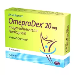 Omepradex 20 mg enteropäällysteiset kovat kapselit, 7 kpl