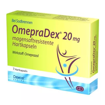 Omepradex 20 mg enteropäällysteiset kovat kapselit, 7 kpl