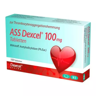 ASS Dexcel 100 mg tabletit, 100 kpl