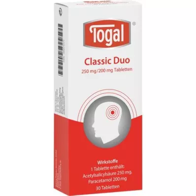 TOGAL Classic Duo -tabletit, 30 kpl