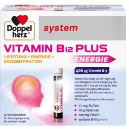 DOPPELHERZ B12-vitamiini Plus -järjestelmän juoma-ampullit, 30X25 ml