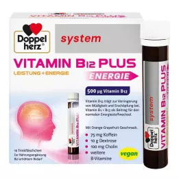 DOPPELHERZ B12-vitamiini Plus -järjestelmän juoma-ampullit, 10X25 ml