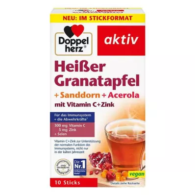 DOPPELHERZ kuuma granaattiomena+tyrni+acerola, 10 kpl DOPPELHERZ kuuma granaattiomena+tyrni+acerola, 10 kpl